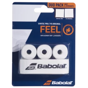 Babolat Syntec Pro + VS Original Combo Grip Pack - White
