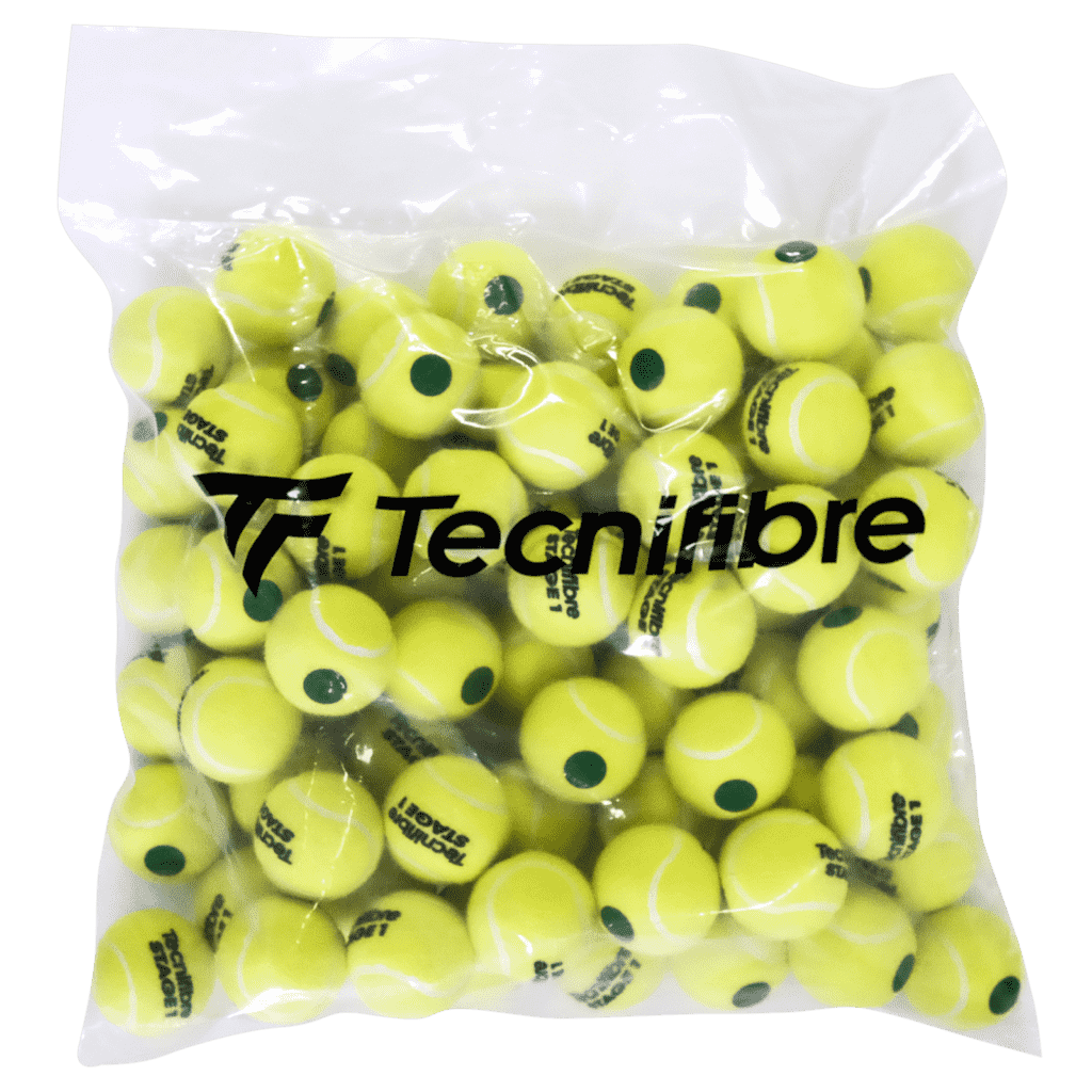 Tecnifibre Stage 1 Tennis Balls (60Balls) · RacquetDepot