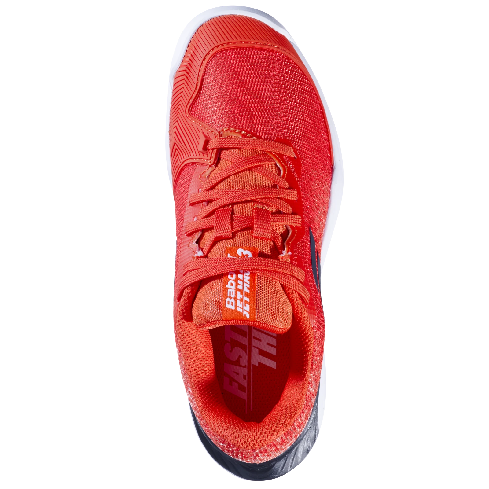 Babolat Jet Mach 3 AC Strike Red/White Junior Shoes · RacquetDepot