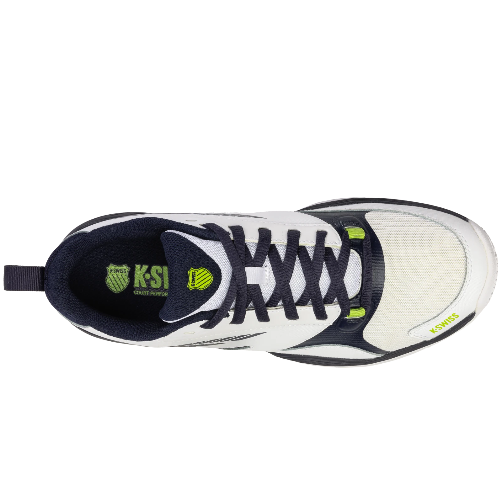K-Swiss Speedex Men's Shoes - White/Peacoat/Lime Green · RacquetDepot